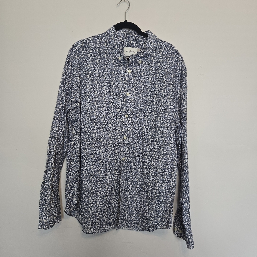 Goodfellow & Co Navy Floral Shirt